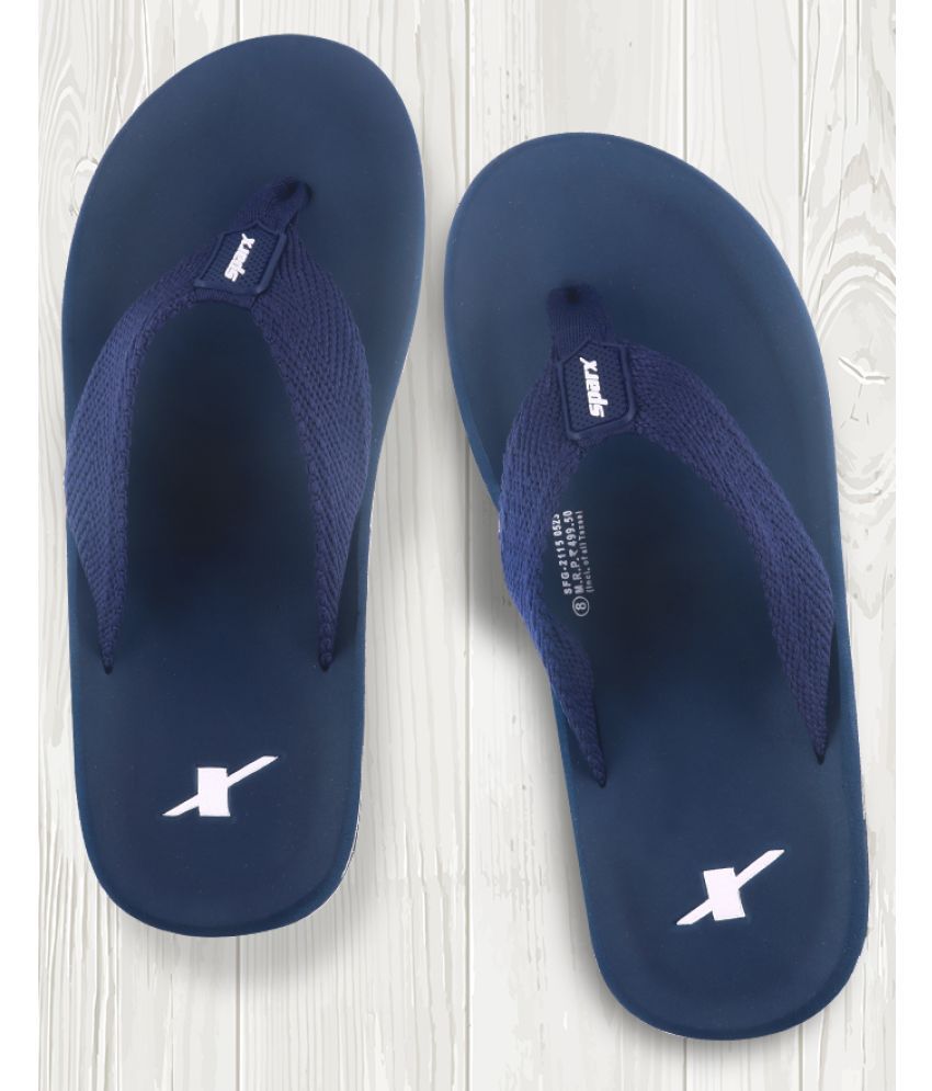     			Sparx Blue Men's Thong Flip Flop