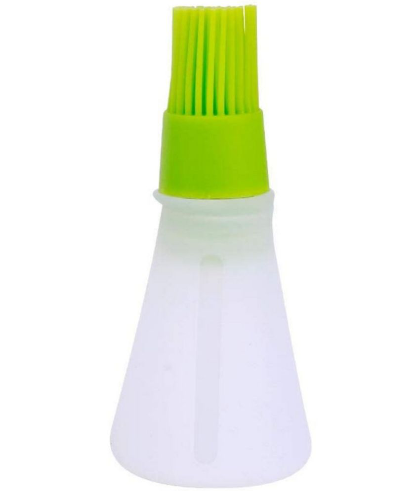     			TINUMS Silicon Oil Bottle Silicone Green Oil Container ( Set of 1 )