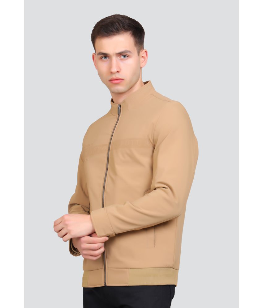     			Young Club Classic Polyester Men's Casual Jacket - Beige ( Pack of 1 )