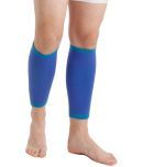 Flamingo premium Orthopedic Calf Support Leg Compression Sleeves for Sports, Gym, Running, Cycling, Jogging and Workout (pair) | calf muscle support for men & women | Color-Blue | Size-XXL