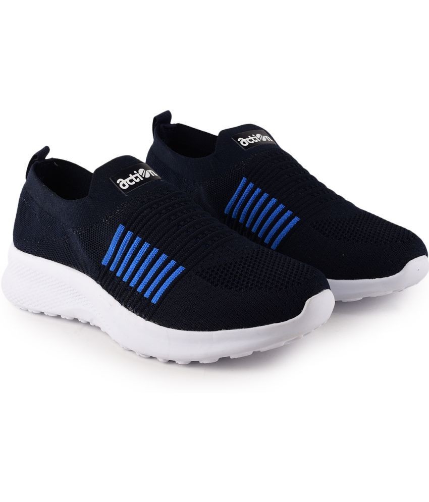     			Action Sports Shoes Navy Men's Sports Running Shoes