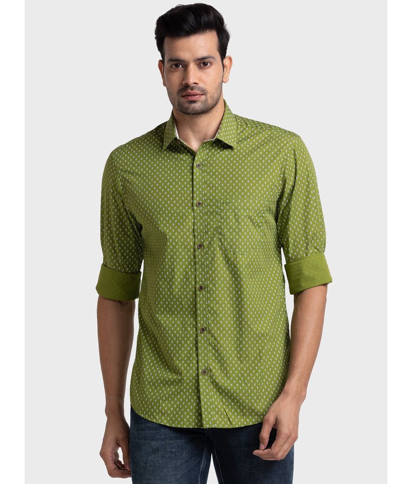    			Colorplus Cotton Regular Fit Full Sleeves Men's Casual Shirt - Green ( Pack of 1 )