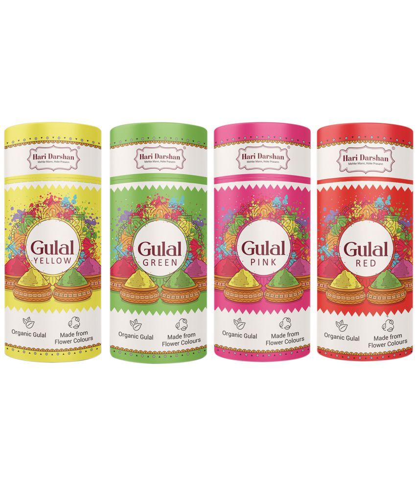     			HARI DARSHAN Gulal 4 400 gm ( Pack of 4 )