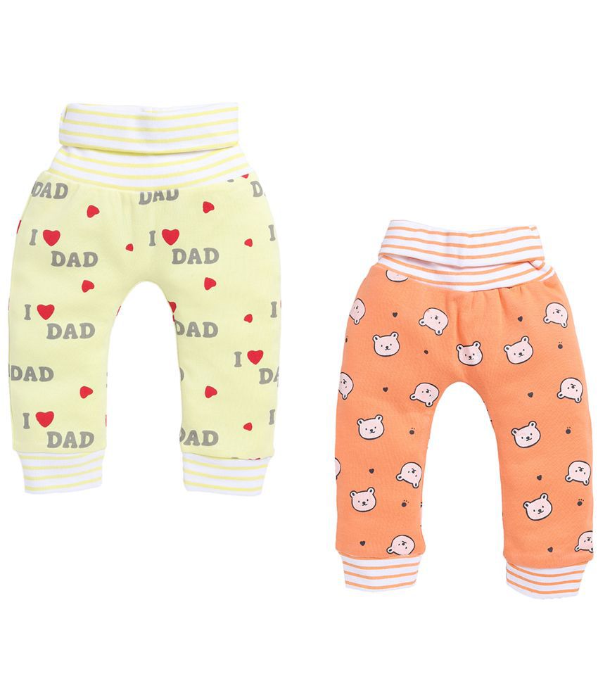     			TINYO Carrot Orange Cotton Trackpant For Unisex ( Pack of 2 )
