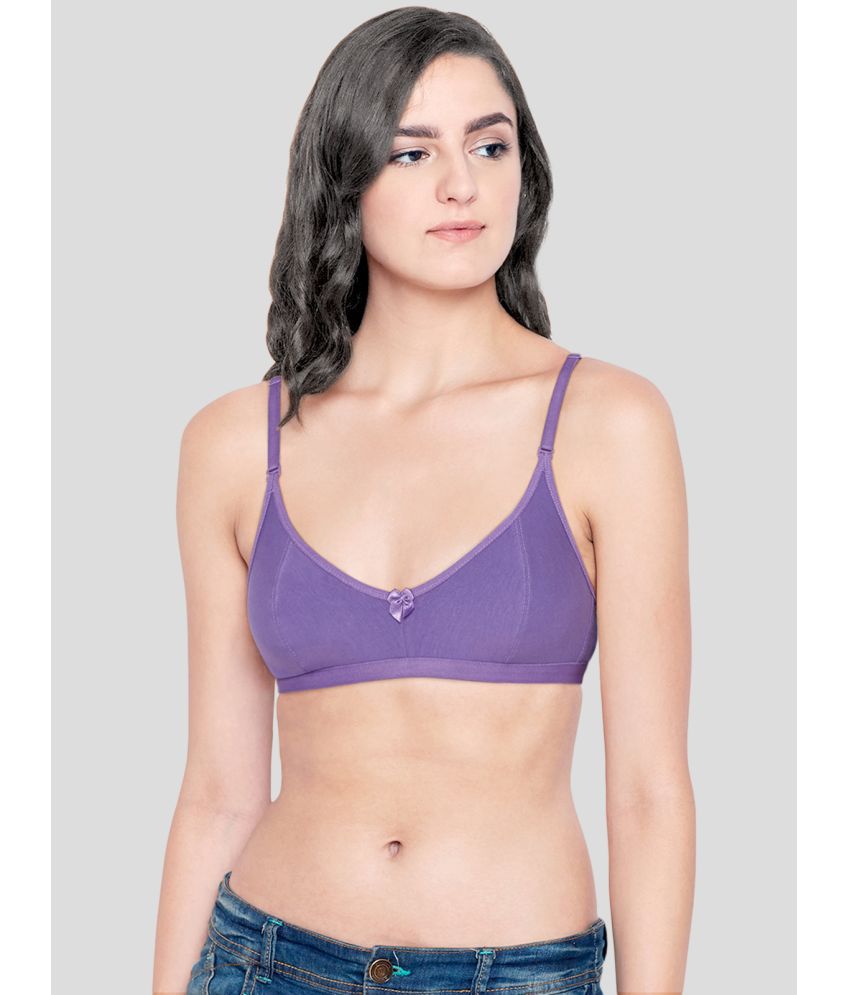     			Bodycare Purple Cotton Blend Non Padded Women's Everyday Bra ( Pack of 1 )