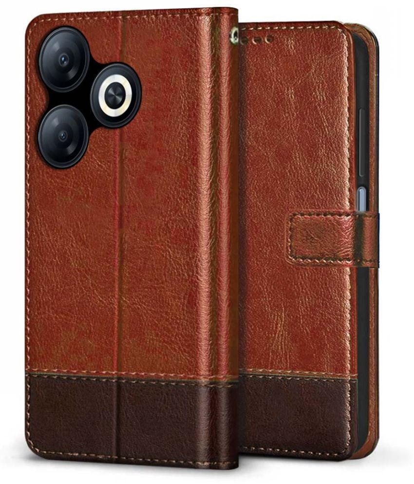     			Fashionury Brown Flip Cover Leather Compatible For Infinix Smart 8 HD ( Pack of 1 )