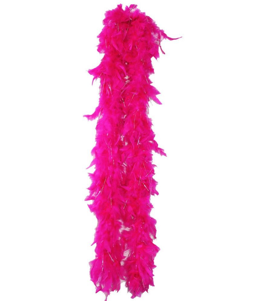     			Kaku Fancy Dresses Fluffy Feather Boa Stole,Fashion Show/Bachelorette Party Dress Up Scarf/Retro Theme/Boa Party Prop/Party Favour -Magenta, Free Size, For Boys & Girls