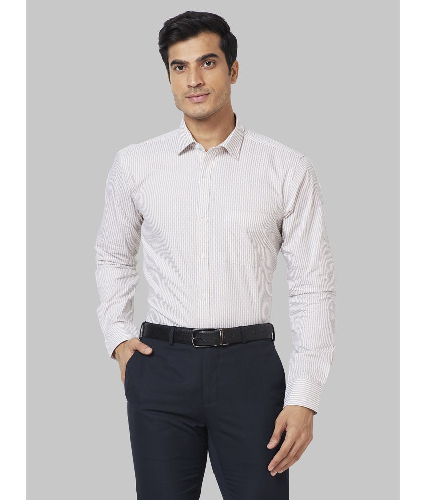     			Park Avenue Cotton Slim Fit Full Sleeves Men's Formal Shirt - Beige ( Pack of 1 )