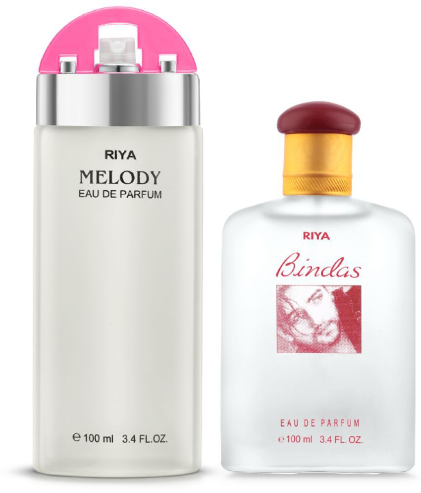     			Riya Melody (Pink) & Bindas (Red) Eau De Parfum (EDP) For Unisex 200 ( Pack of 2 )