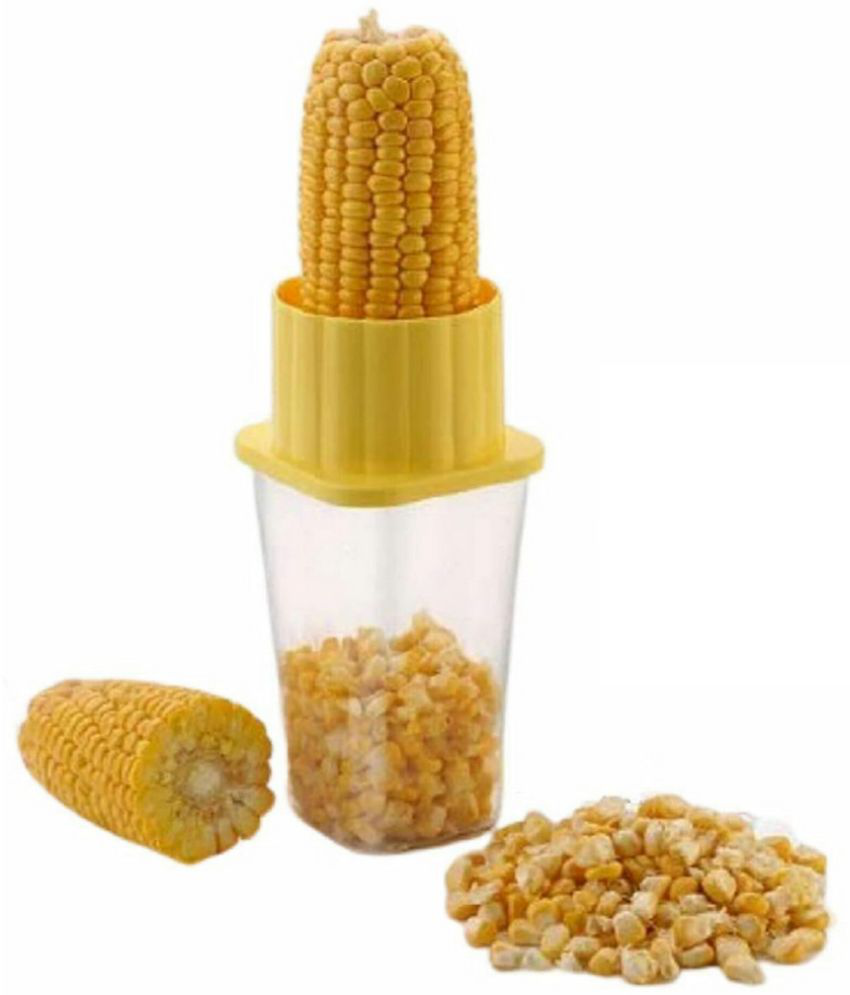     			TINUMS Yellow Stainless Steel Corn Kerneler ( Pack of 1 )