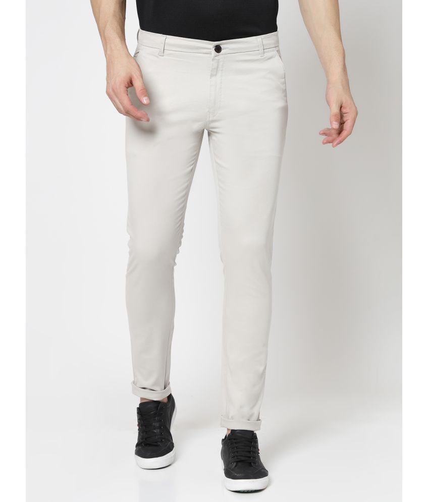     			allan peter Regular Flat Men's Chinos - Cream ( Pack of 1 )