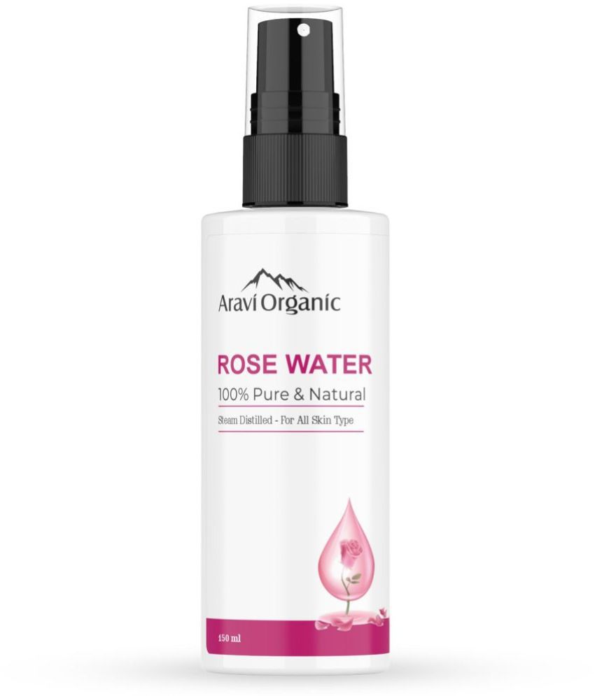     			Aravi Organic Rose Water Face Tonerglowing Skin,Hydrating,Refreshing & Multipurpose Use 150ml