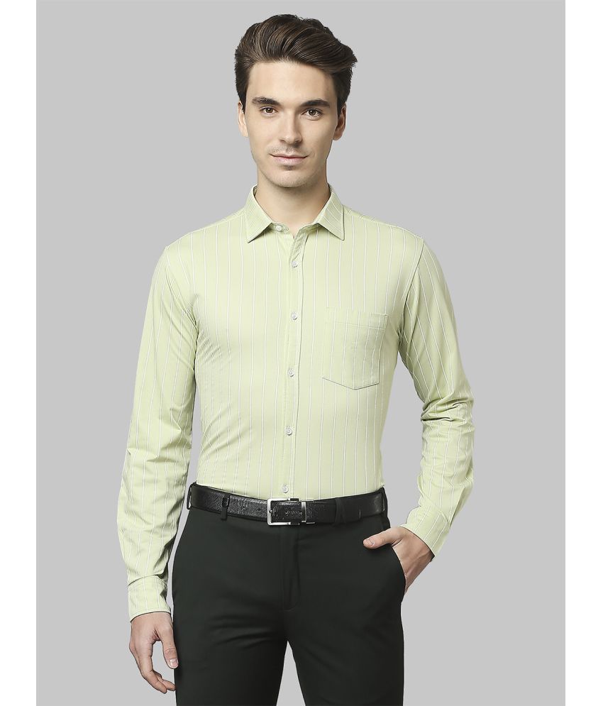     			Park Avenue Cotton Blend Slim Fit Full Sleeves Men's Formal Shirt - Green ( Pack of 1 )