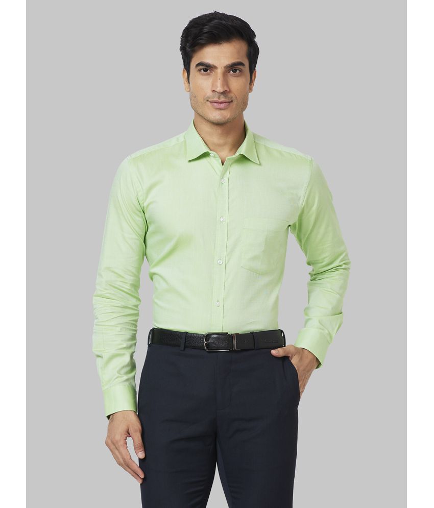     			Park Avenue Cotton Slim Fit Full Sleeves Men's Formal Shirt - Green ( Pack of 1 )