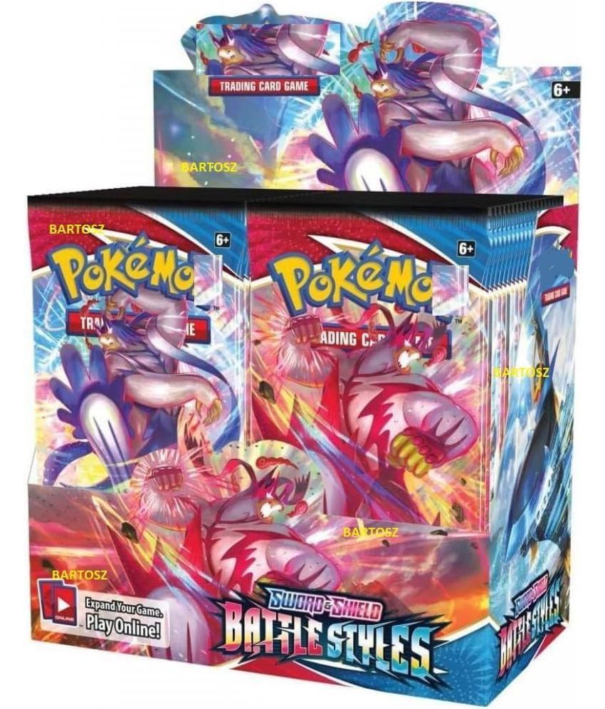     			Pockett Masters Premium Poke-Mone Playing Card Board Game Battle Style 5 Pack 50 Card Collection Set  Packs, Battle Cards, Battle Game for Kids, Boys, Girls (Battle Style 5 Pack 50 Cards)