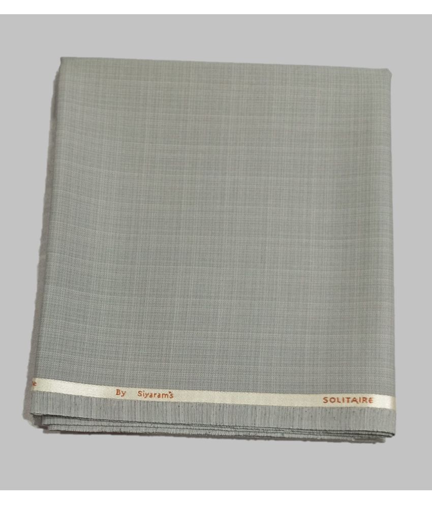     			Siyaram Grey Polyester Blend Men's Unstitched Pant Piece ( Pack of 1 )