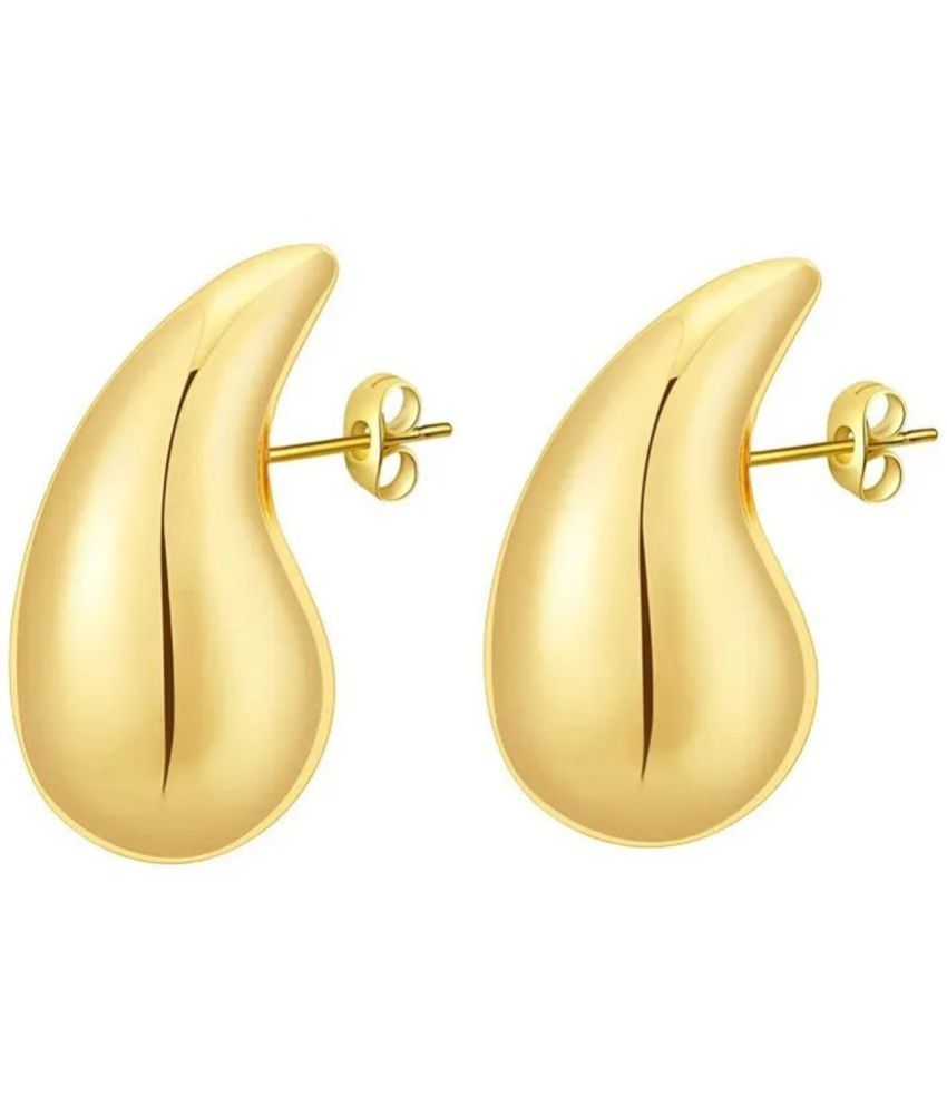     			Thrillz Golden Stud Earrings ( Pack of 2 )