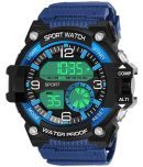 Hala Blue Resin Digital Men's Watch