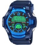 Hala Blue Resin Digital Men's Watch