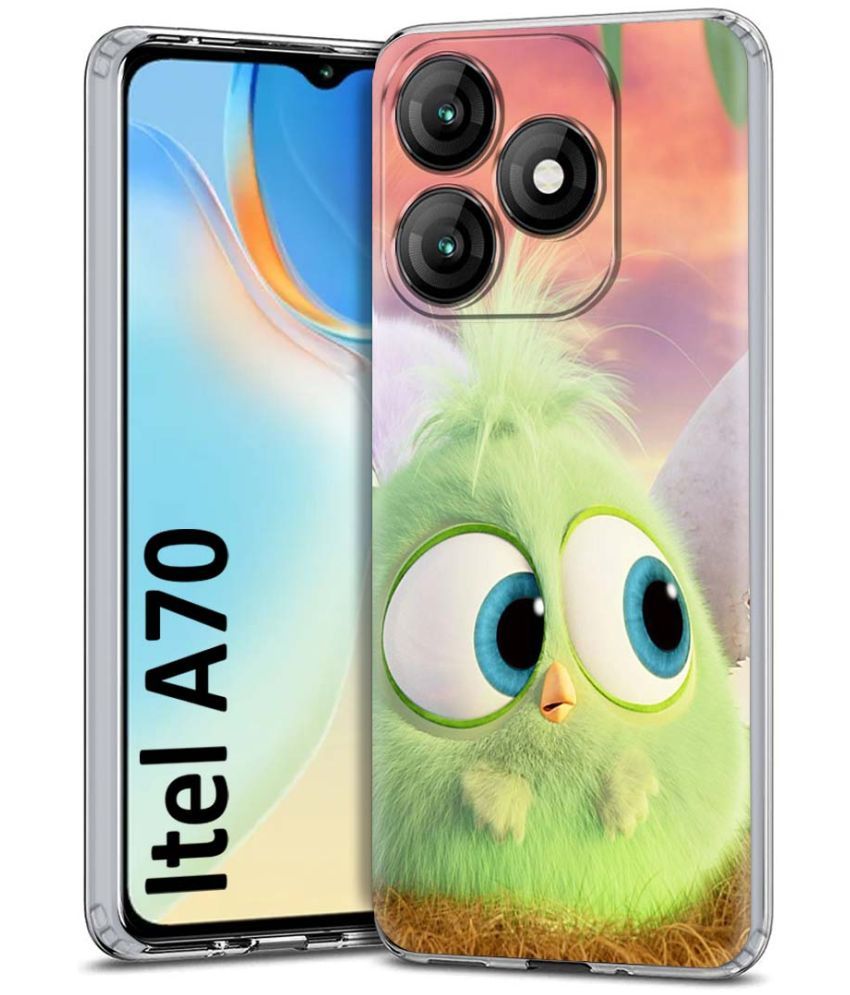     			Fashionury Multicolor Printed Back Cover Silicon Compatible For Itel A70 ( Pack of 1 )