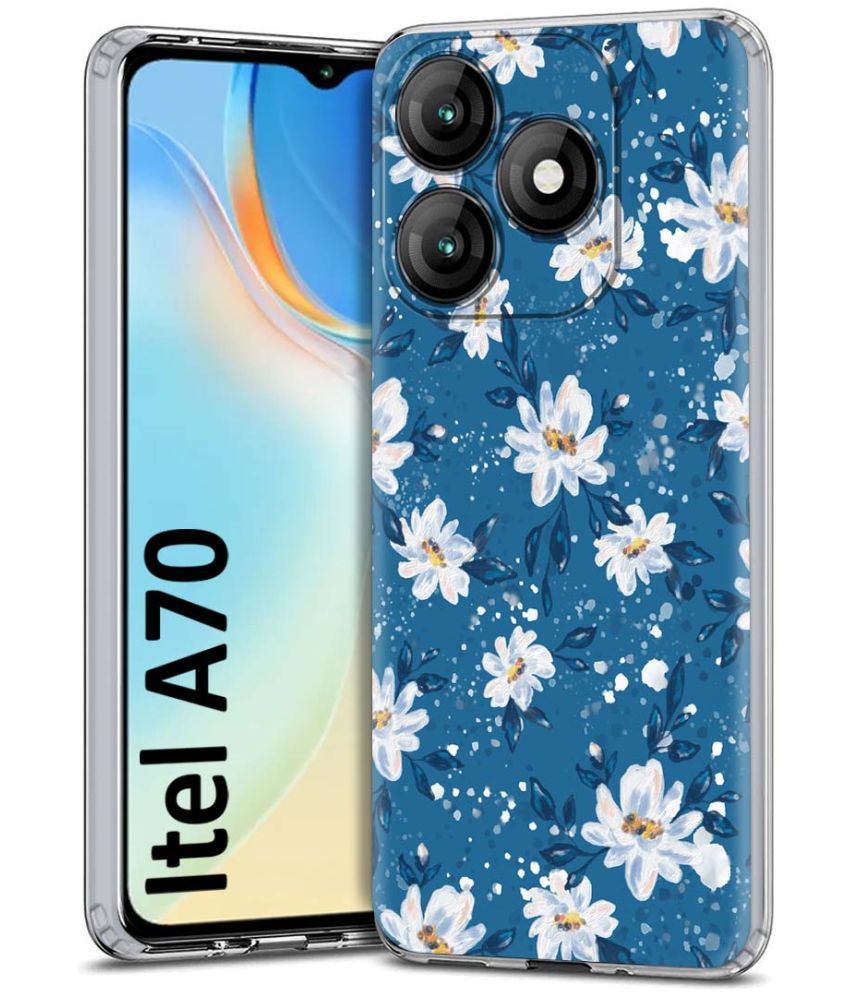     			Fashionury Multicolor Printed Back Cover Silicon Compatible For Itel A70 ( Pack of 1 )