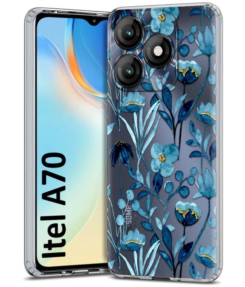     			Fashionury Multicolor Printed Back Cover Silicon Compatible For Itel A70 ( Pack of 1 )