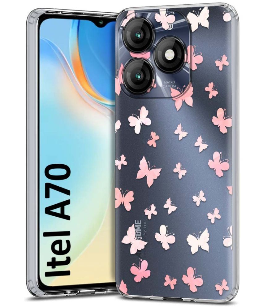     			Fashionury Multicolor Printed Back Cover Silicon Compatible For Itel A70 ( Pack of 1 )