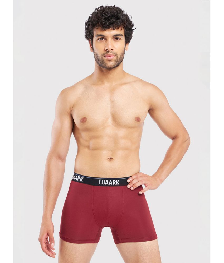     			Fuaark Pack of 1 Modal Trunks For Men's ( Maroon )