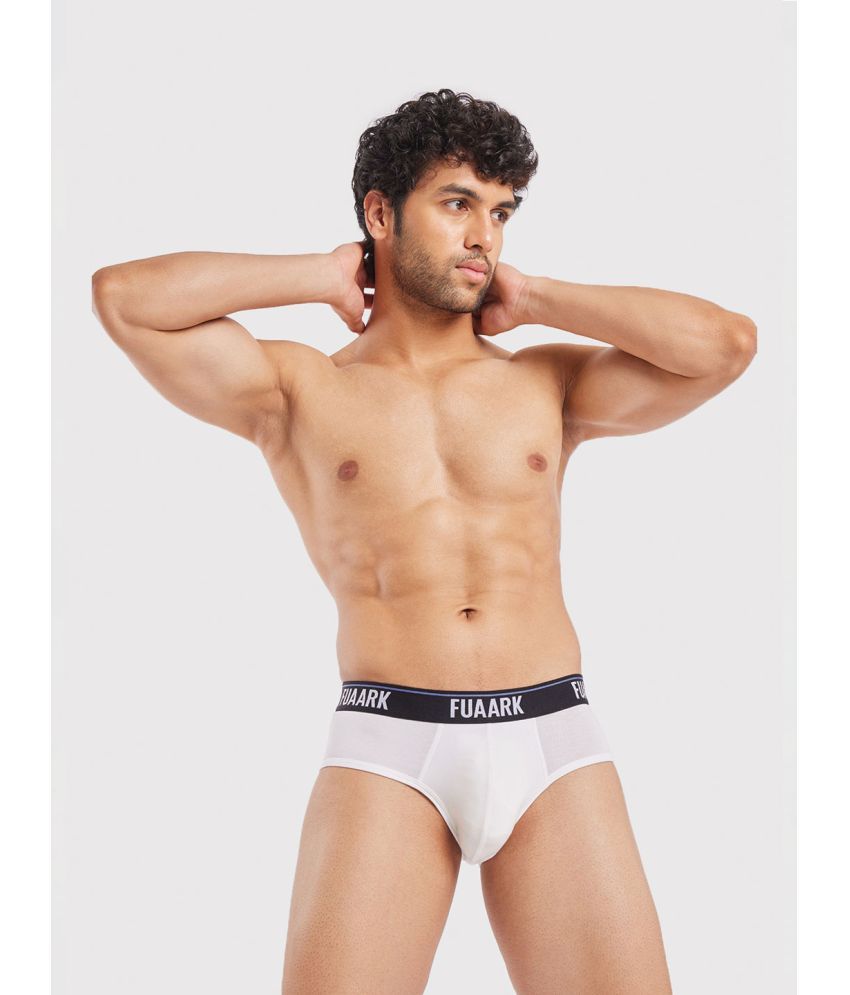     			Fuaark Modal Men's Briefs ( White ) Ultra Soft Modal