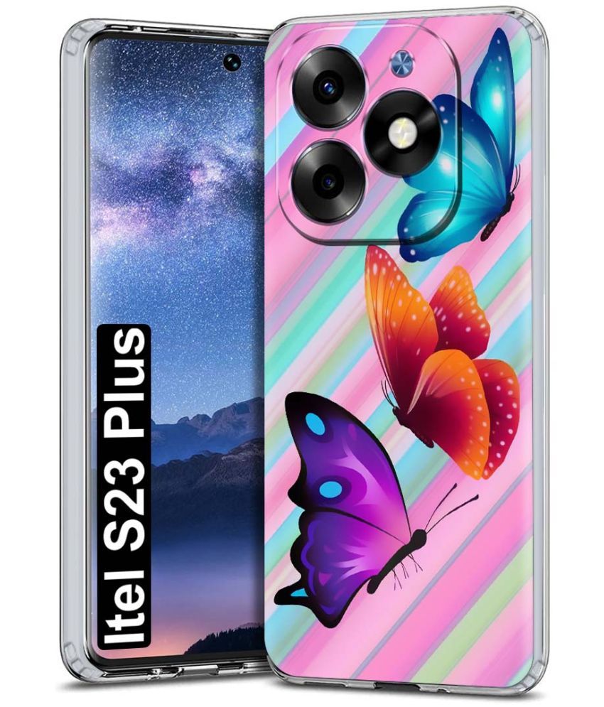     			NBOX Multicolor Printed Back Cover Silicon Compatible For Itel S23 Plus ( Pack of 1 )