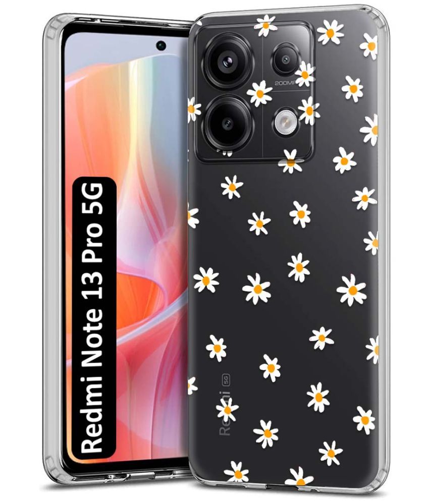     			NBOX Multicolor Printed Back Cover Silicon Compatible For Redmi Note 13 Pro 5G ( Pack of 1 )