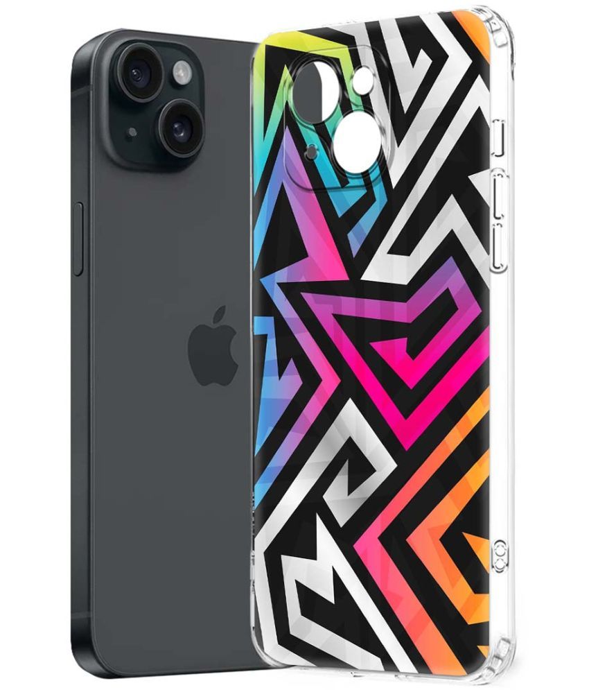     			NBOX Multicolor Printed Back Cover Silicon Compatible For Apple iPhone 15 Plus ( Pack of 1 )