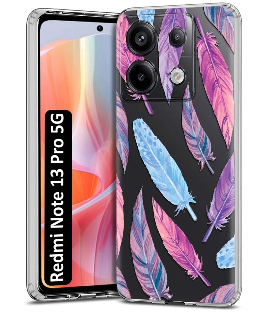     			NBOX Multicolor Printed Back Cover Silicon Compatible For Redmi Note 13 Pro 5G ( Pack of 1 )