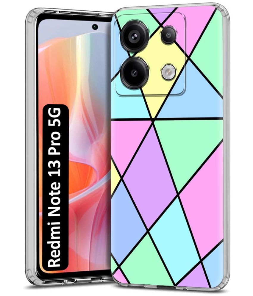     			NBOX Multicolor Printed Back Cover Silicon Compatible For Redmi Note 13 Pro 5G ( Pack of 1 )