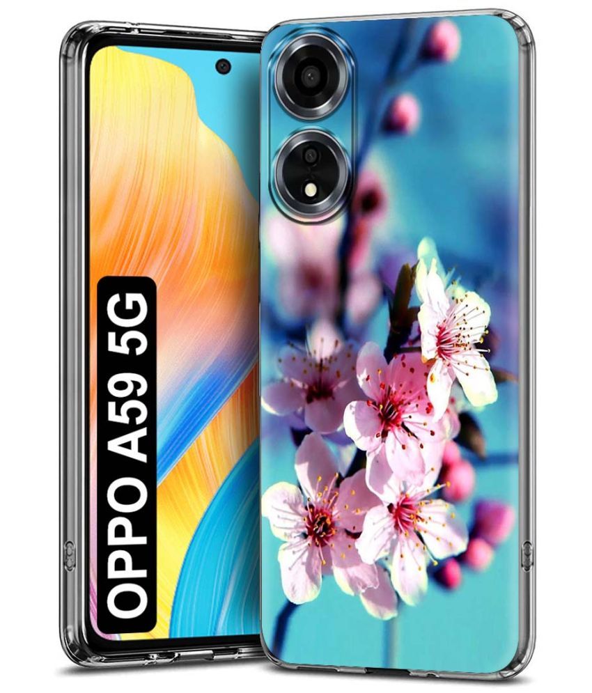     			NBOX Multicolor Printed Back Cover Silicon Compatible For Oppo A59 5G ( Pack of 1 )