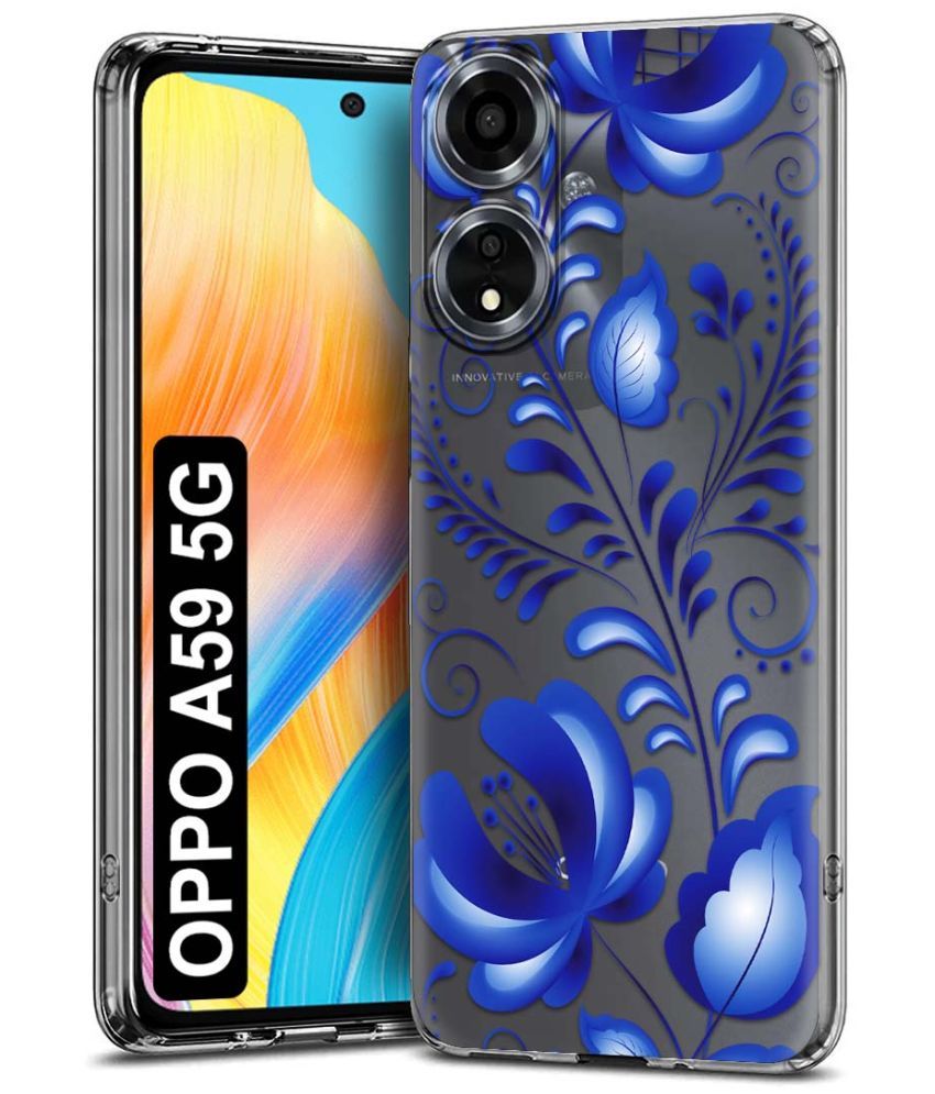     			NBOX Multicolor Printed Back Cover Silicon Compatible For Oppo A59 5G ( Pack of 1 )