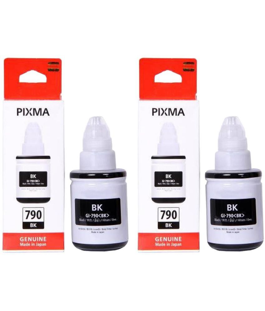     			TEQUO 790 For G1000 Ink Black Pack of 2 Cartridge for GI790 INK Cartridge Use Pixma G1000, G2000, G3000 Printers
