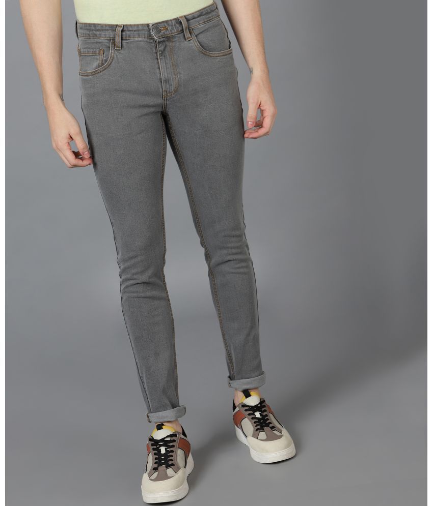     			Urbano Fashion Slim Fit Basic Men's Jeans - Light Grey ( Pack of 1 )