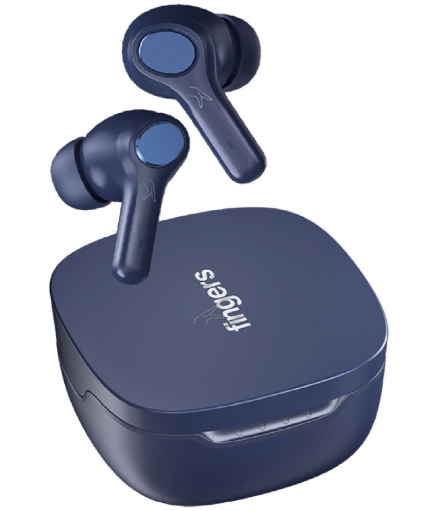     			FINGERS Go-Crystal Bluetooth Bluetooth Earphone In Ear Volume Controller Blue