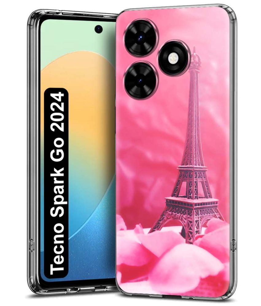     			Fashionury Multicolor Printed Back Cover Silicon Compatible For Tecno Spark Go 2024 ( Pack of 1 )