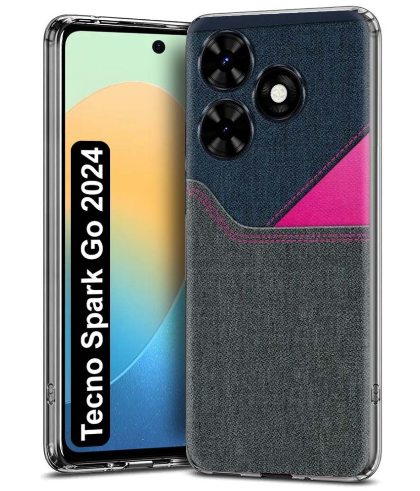     			Fashionury Multicolor Printed Back Cover Silicon Compatible For Tecno Spark Go 2024 ( Pack of 1 )