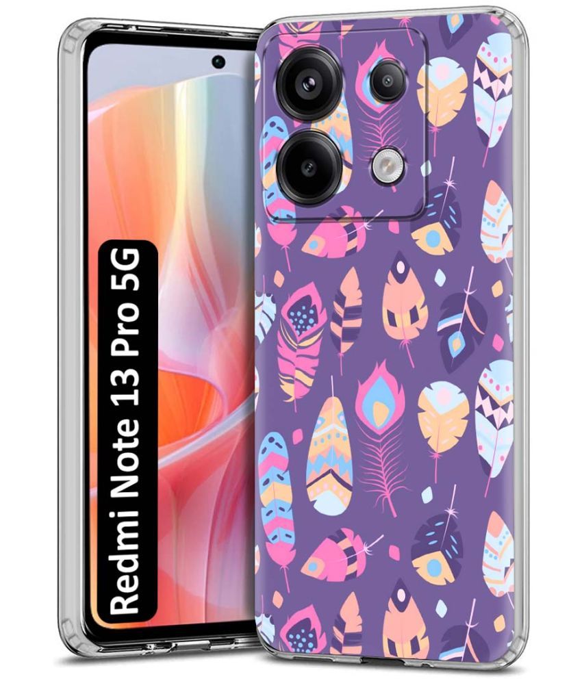     			Fashionury Multicolor Printed Back Cover Silicon Compatible For Redmi Note 13 Pro 5G ( Pack of 1 )