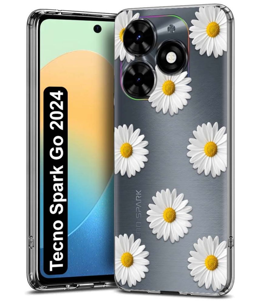     			Fashionury Multicolor Printed Back Cover Silicon Compatible For Tecno Spark Go 2024 ( Pack of 1 )