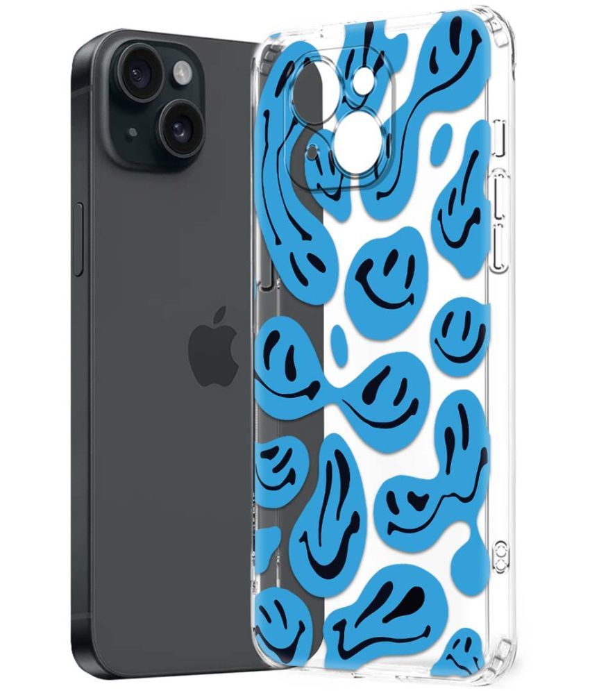     			Fashionury Multicolor Printed Back Cover Silicon Compatible For Apple iPhone 15 Plus ( Pack of 1 )