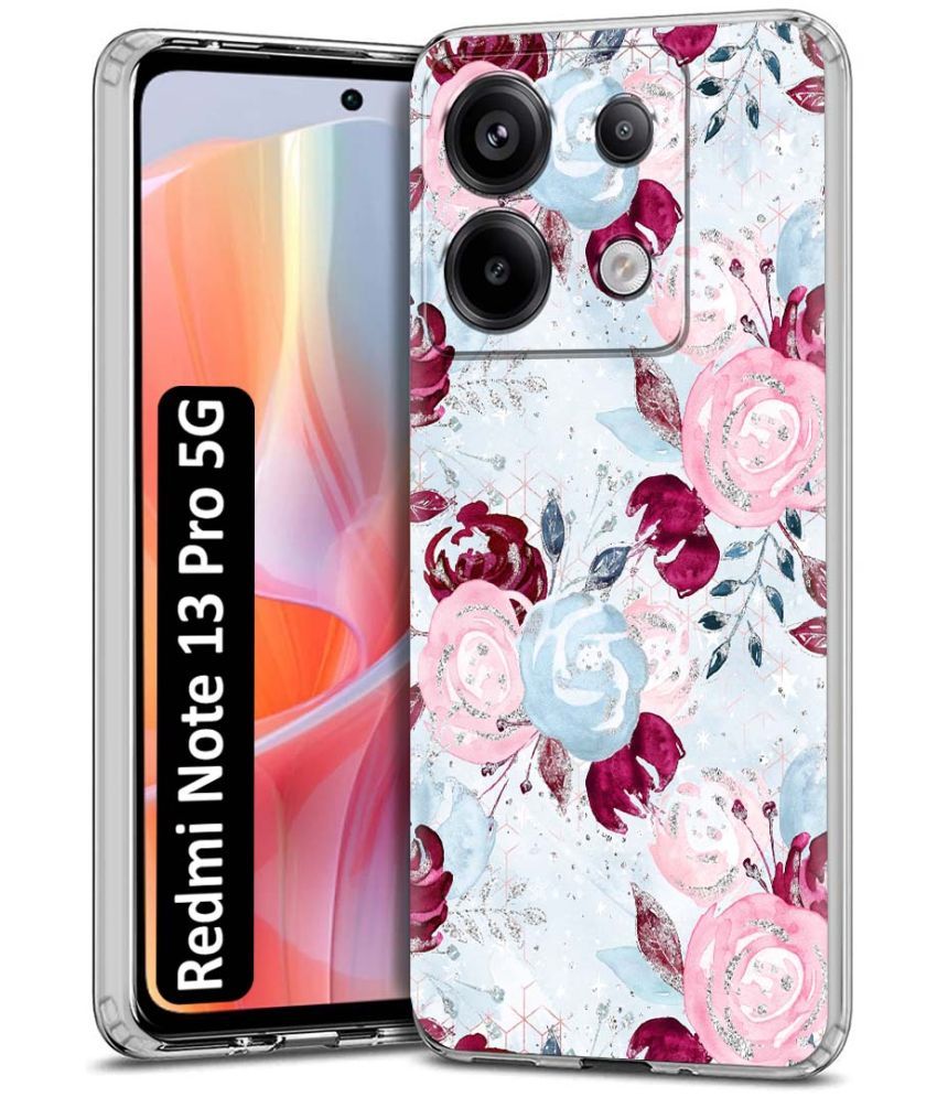     			Fashionury Multicolor Printed Back Cover Silicon Compatible For Redmi Note 13 Pro 5G ( Pack of 1 )