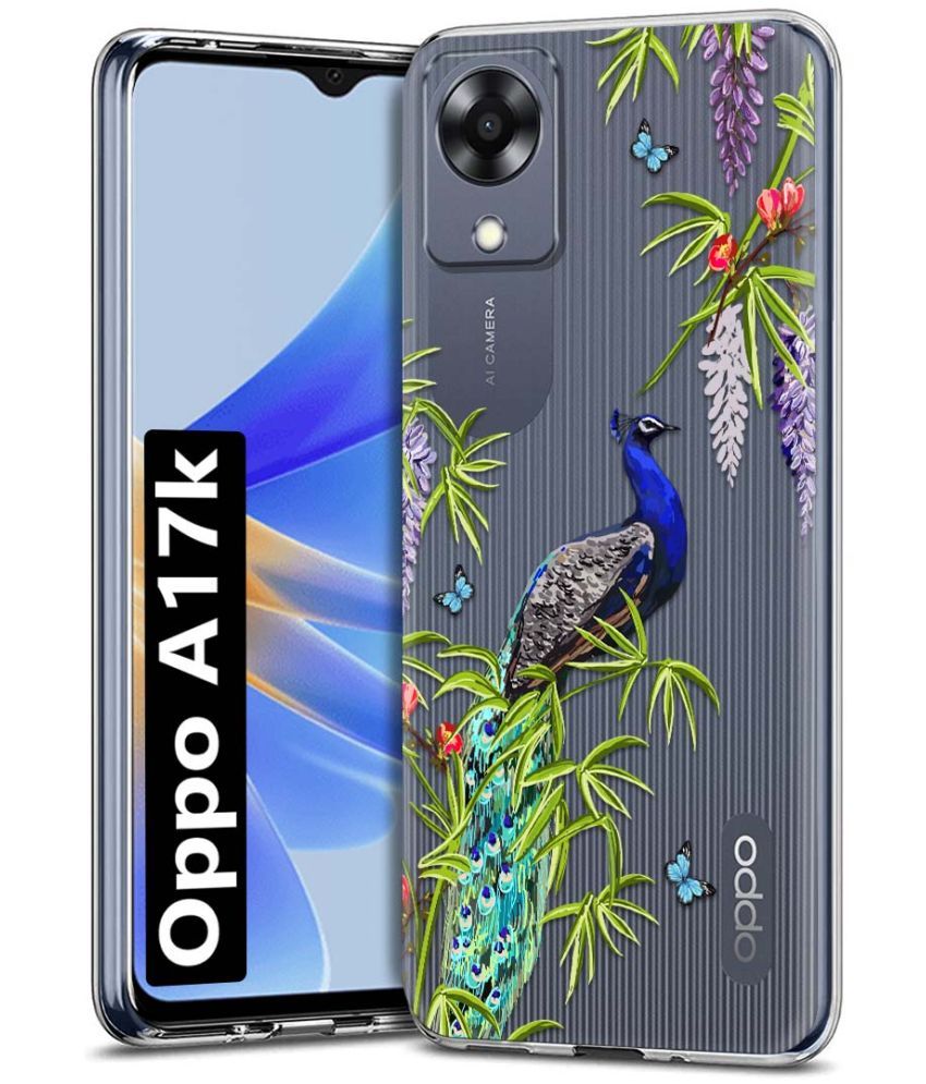     			Fashionury Multicolor Printed Back Cover Silicon Compatible For Oppo A17K ( Pack of 1 )