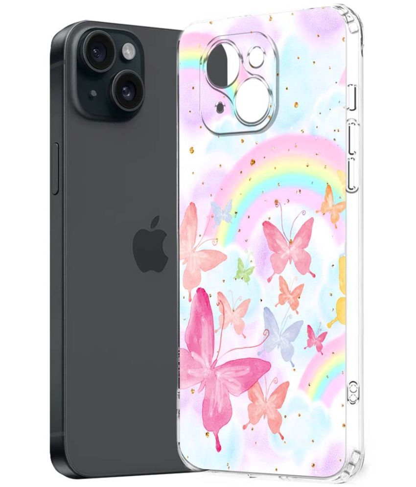     			Fashionury Multicolor Printed Back Cover Silicon Compatible For Apple iPhone 15 Plus ( Pack of 1 )