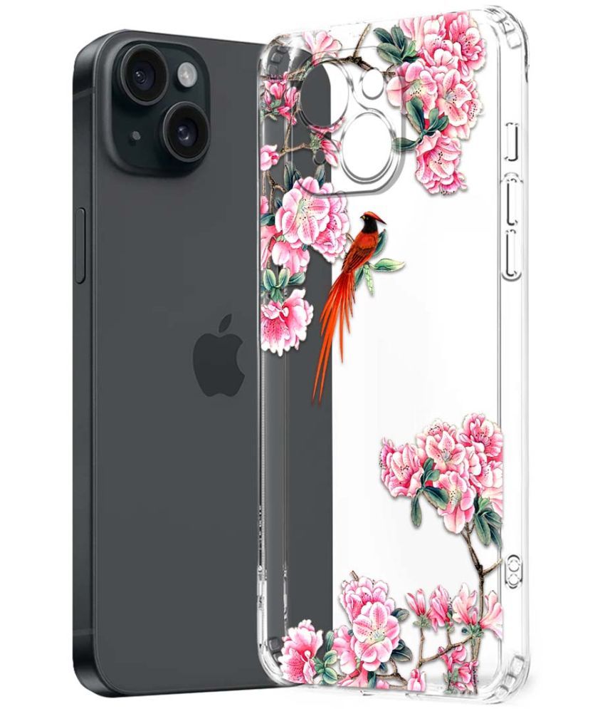     			Fashionury Multicolor Printed Back Cover Silicon Compatible For Apple iPhone 15 Plus ( Pack of 1 )