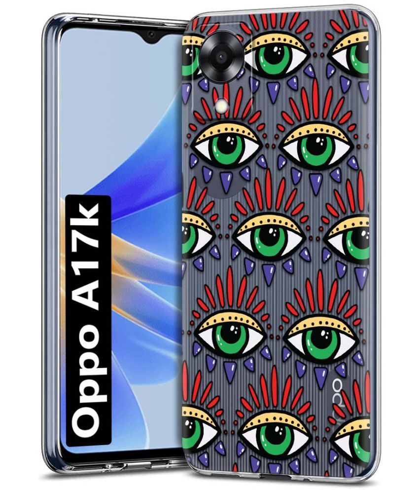     			Fashionury Multicolor Printed Back Cover Silicon Compatible For Oppo A17K ( Pack of 1 )