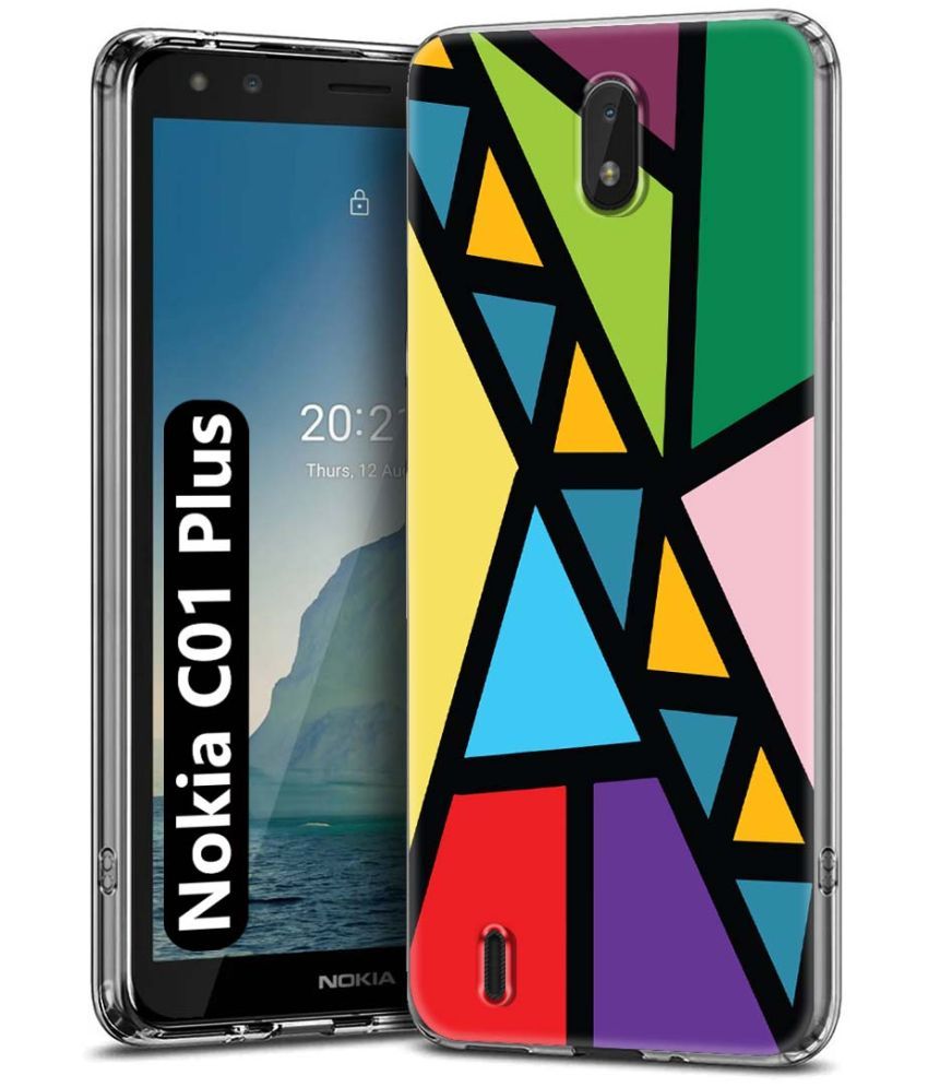     			Fashionury Multicolor Printed Back Cover Silicon Compatible For Nokia C01 Plus ( Pack of 1 )